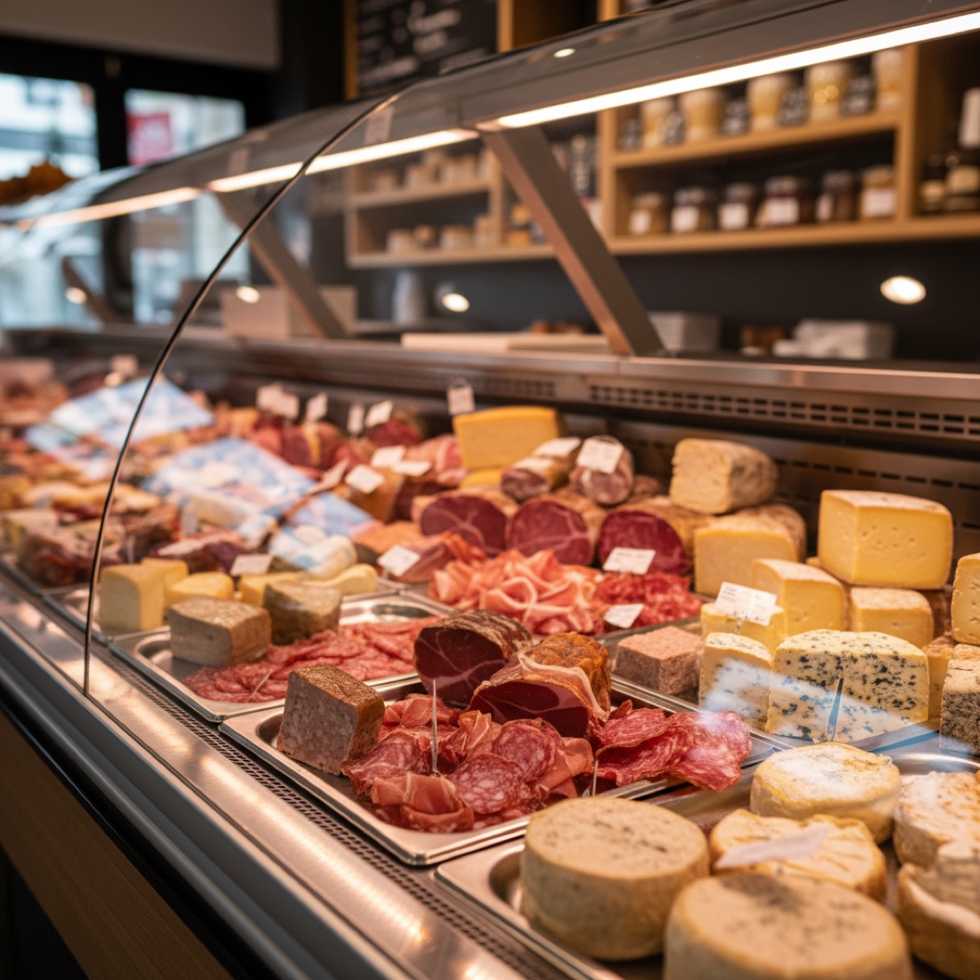 vitrine réfrigérée comptoir: présentation pour vitrage, éclairage et personnalisation
